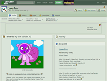 Tablet Screenshot of loserfox.deviantart.com