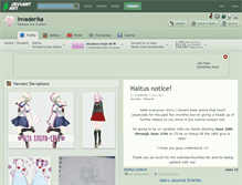 Tablet Screenshot of invaderika.deviantart.com