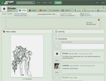 Tablet Screenshot of erinote.deviantart.com