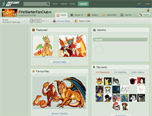 Tablet Screenshot of firestarterfanclub.deviantart.com