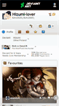 Mobile Screenshot of hizumi-lover.deviantart.com