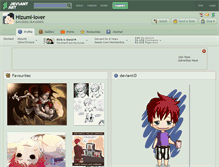 Tablet Screenshot of hizumi-lover.deviantart.com