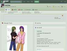 Tablet Screenshot of icelime.deviantart.com