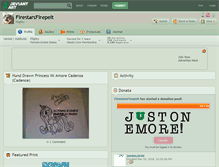 Tablet Screenshot of firestarsfirepelt.deviantart.com