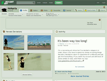 Tablet Screenshot of mekania.deviantart.com