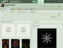 Tablet Screenshot of morodortheupyr.deviantart.com