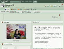 Tablet Screenshot of magdelana530.deviantart.com