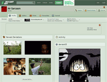 Tablet Screenshot of mr-sarcasm.deviantart.com