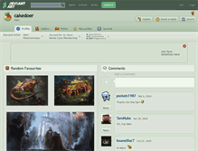 Tablet Screenshot of cakedoer.deviantart.com