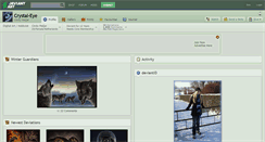 Desktop Screenshot of crystal-eye.deviantart.com