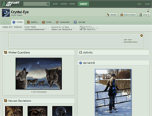 Tablet Screenshot of crystal-eye.deviantart.com