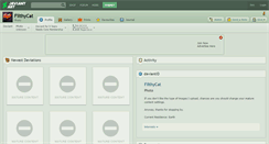 Desktop Screenshot of filthycat.deviantart.com