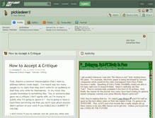 Tablet Screenshot of pickledeer.deviantart.com