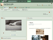 Tablet Screenshot of may-flower-smile.deviantart.com