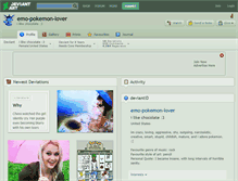 Tablet Screenshot of emo-pokemon-lover.deviantart.com