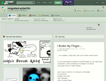 Tablet Screenshot of misguided-spiderfish.deviantart.com