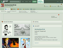 Tablet Screenshot of monkeyislandclub.deviantart.com