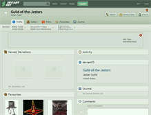 Tablet Screenshot of guild-of-the-jesters.deviantart.com