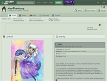 Tablet Screenshot of miss-phantomy.deviantart.com