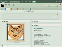 Tablet Screenshot of kitty-litter-babe.deviantart.com