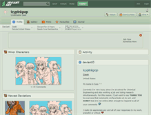 Tablet Screenshot of icypinkpop.deviantart.com