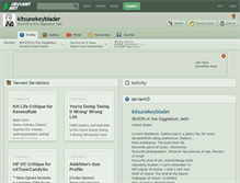 Tablet Screenshot of kitsunekeyblader.deviantart.com