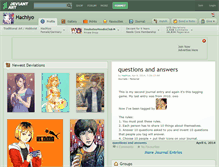 Tablet Screenshot of hachiyo.deviantart.com