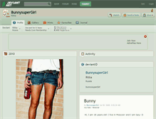 Tablet Screenshot of bunnysupergirl.deviantart.com