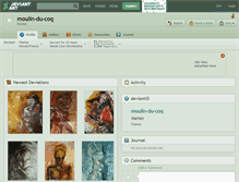 Tablet Screenshot of moulin-du-coq.deviantart.com