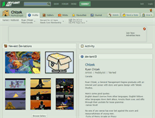 Tablet Screenshot of chizek.deviantart.com