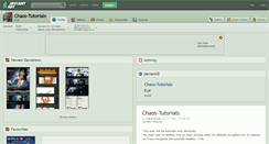 Desktop Screenshot of chaos-tutorials.deviantart.com