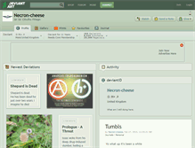 Tablet Screenshot of necron-cheese.deviantart.com