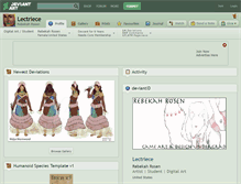 Tablet Screenshot of lectriece.deviantart.com