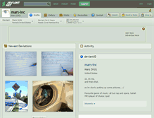 Tablet Screenshot of mars-inc.deviantart.com