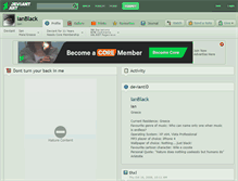 Tablet Screenshot of ianblack.deviantart.com