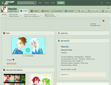 Tablet Screenshot of hazuha.deviantart.com