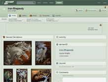 Tablet Screenshot of iron-rhapsody.deviantart.com