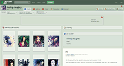 Desktop Screenshot of feeling-naughty.deviantart.com