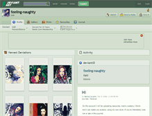 Tablet Screenshot of feeling-naughty.deviantart.com