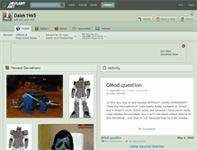 Tablet Screenshot of dalek1965.deviantart.com