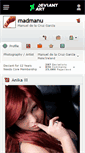 Mobile Screenshot of madmanu.deviantart.com