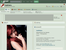 Tablet Screenshot of madmanu.deviantart.com