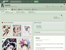 Tablet Screenshot of kurarisa.deviantart.com
