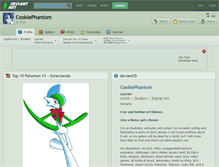 Tablet Screenshot of cookiephantom.deviantart.com