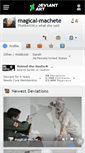 Mobile Screenshot of magical-machete.deviantart.com