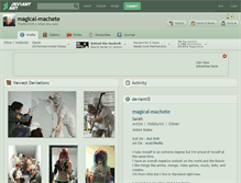 Tablet Screenshot of magical-machete.deviantart.com