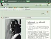 Tablet Screenshot of comartist.deviantart.com