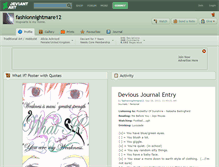 Tablet Screenshot of fashionnightmare12.deviantart.com