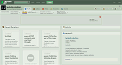 Desktop Screenshot of lackofevolution.deviantart.com