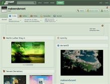 Tablet Screenshot of makeendsmeet.deviantart.com